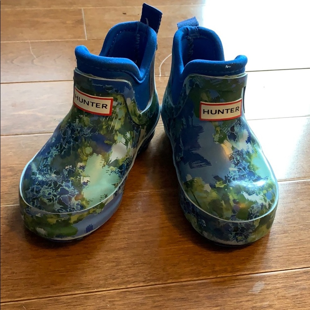 Blue Multicolored Hunter Rain Boots -Toddler